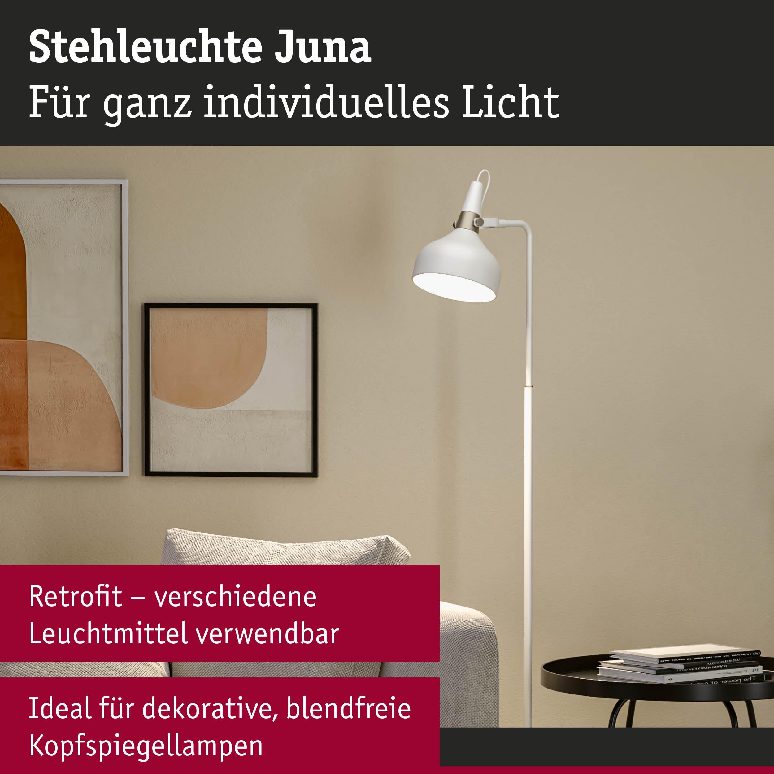 P 78483 Stojací svítidlo Juna E14 max. 20W bílá mat/šampaň kov - PAULMANN (obrázek 4)