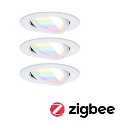 Obrázek pro produkt LED vestavné svítidlo Nova Coin kruhové 84mm 50° RGBW+ 3x6W 230V bílá mat hliník - PAULMANN