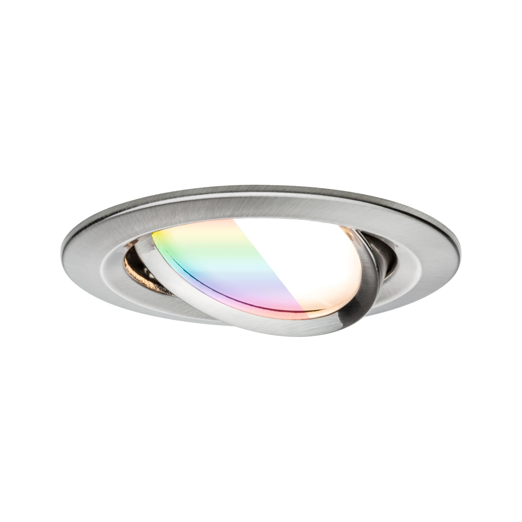 P 92434 LED vestavné svítidlo Nova Coin kruhové 84mm 50° RGBW+ 3x6W 230V kov kartáčovaný hliník - PAULMANN (obrázek 6)