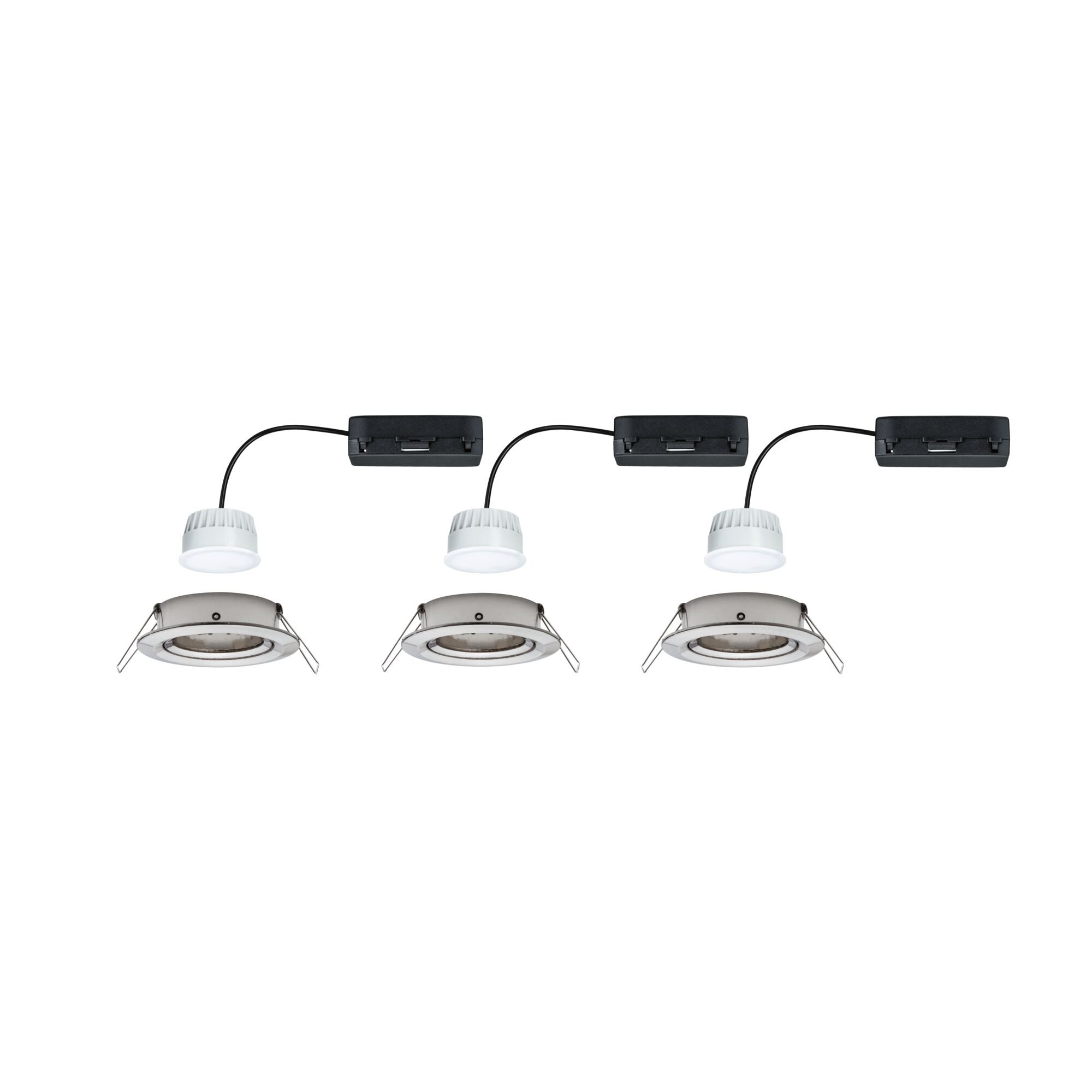 P 92434 LED vestavné svítidlo Nova Coin kruhové 84mm 50° RGBW+ 3x6W 230V kov kartáčovaný hliník - PAULMANN (obrázek 8)