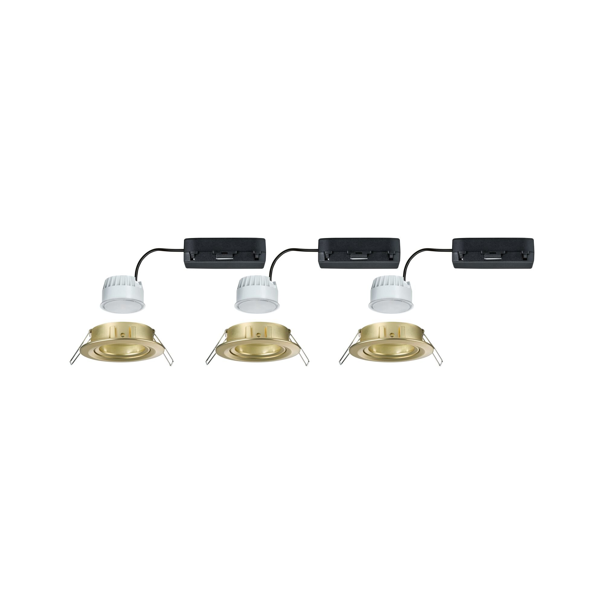 P 92436 LED vestavné svítidlo Nova Coin kruhové 84mm 50° RGBW+ 3x6W 230V zlatá mat hliník - PAULMANN (obrázek 8)