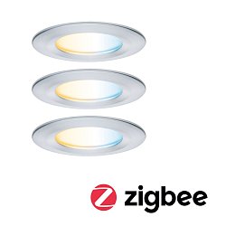 Obrázek pro produkt LED vestavné svítidlo Nova Coin IP44 kruhové 78mm měnitelná bílá 3x6W 230V hliník broušený hliník - PAULMANN