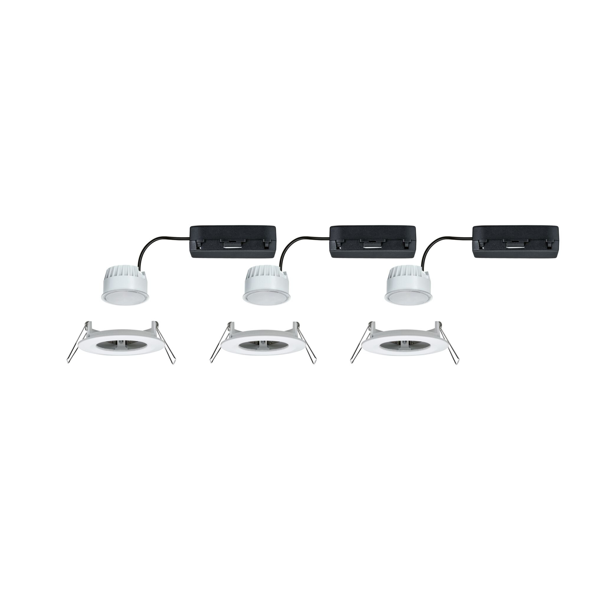 P 92449 LED vestavné svítidlo Nova Coin IP44 kruhové 78mm RGBW+ 3x6W 230V bílá mat hliník - PAULMANN (obrázek 9)