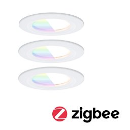 Obrázek pro produkt LED vestavné svítidlo Nova Coin IP44 kruhové 78mm RGBW+ 3x6W 230V bílá mat hliník - PAULMANN
