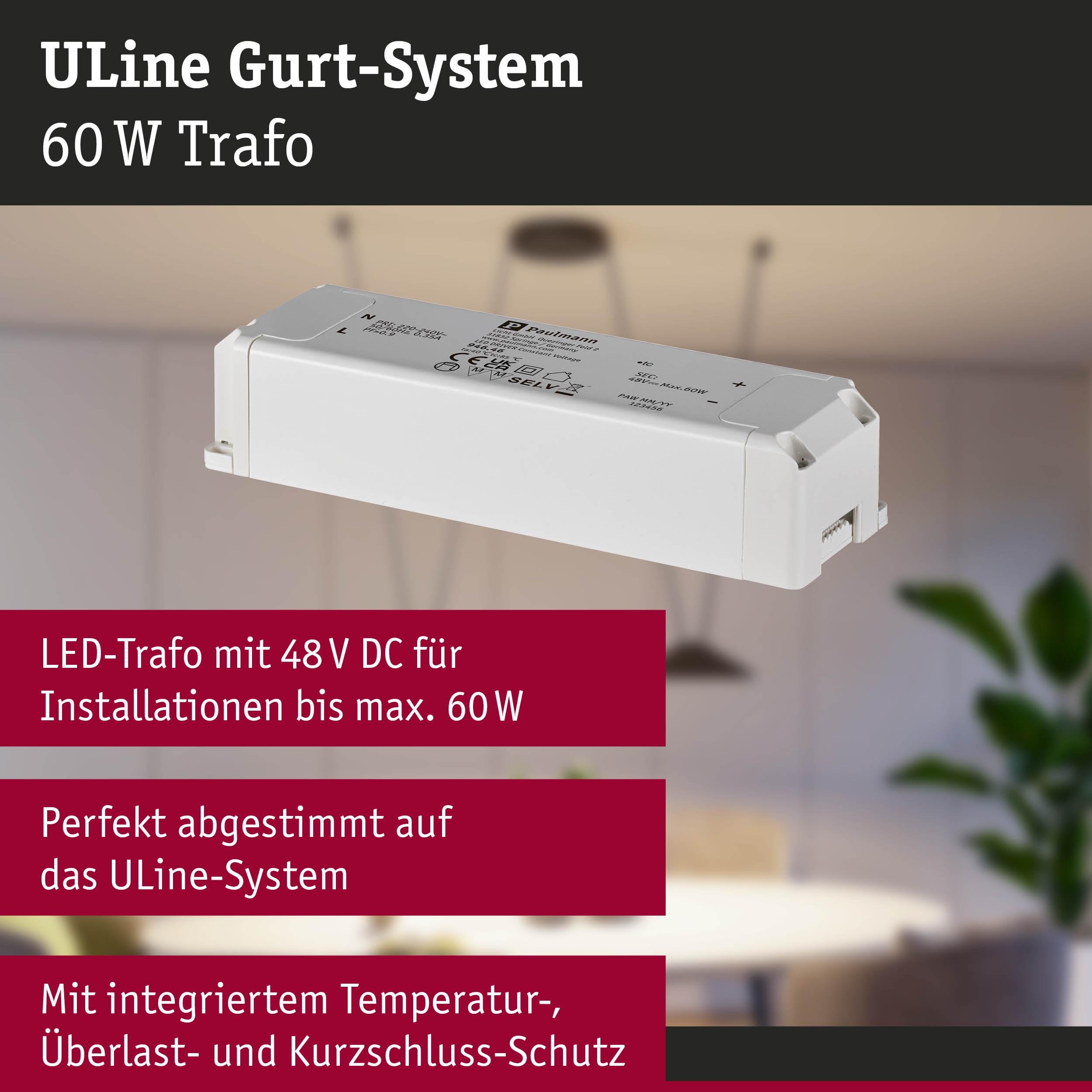 P 94646 ULine příslušenství Trafo 60VA bílá 230/48V 29mm - PAULMANN (obrázek 3)