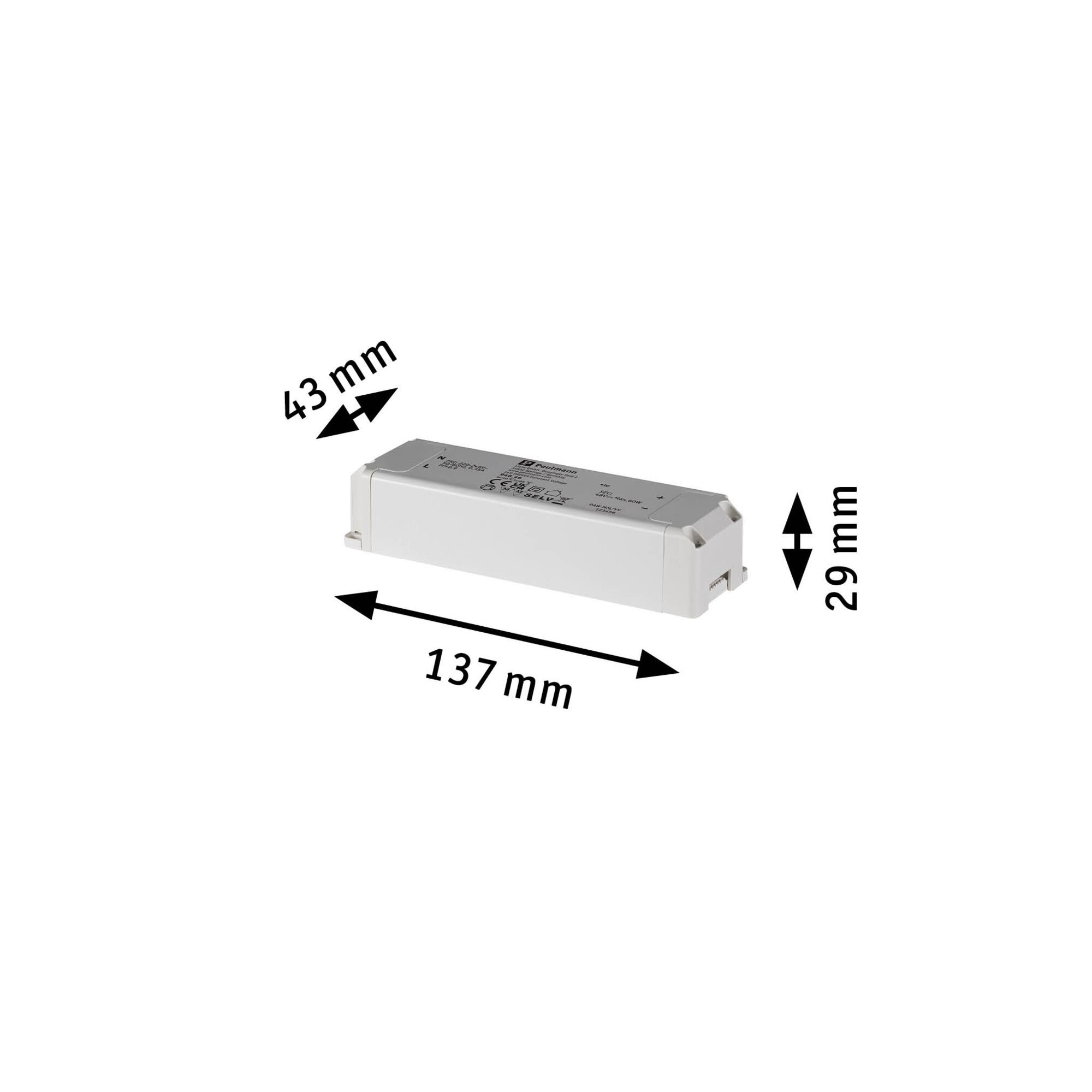 P 94646 ULine příslušenství Trafo 60VA bílá 230/48V 29mm - PAULMANN (obrázek 6)