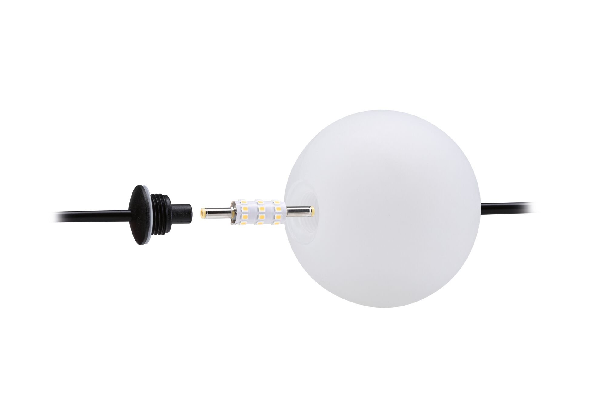 P 94912 Plug & Shine LED světelný řetěz Naima prodlužovací sada IP67 3000K 3x1W 1,71m černá - PAULMANN (obrázek 10)