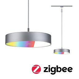 Obrázek pro produkt URail závěs Smart Home Zigbee 3.0 Hildor RGBW 10W RGBW+ stmívatelné 230V matný chrom - PAULMANN