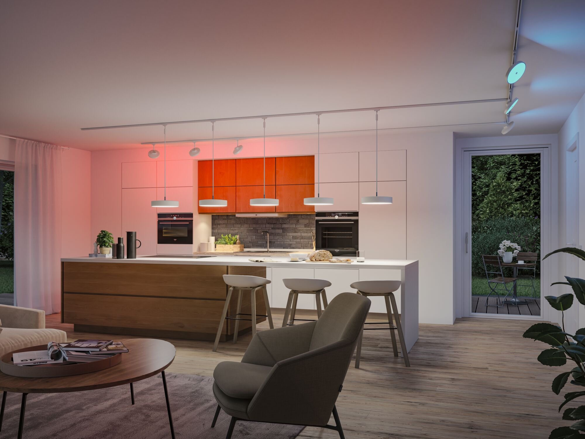 P 95680 URail závěs Smart Home Zigbee 3.0 Hildor RGBW 10W RGBW+ stmívatelné 230V bílá - PAULMANN (obrázek 7)