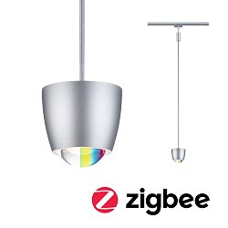 Obrázek pro produkt URail závěs Smart Home Zigbee 3.0 Tyros RGBW 4,5W RGBW+ stmívatelné 230V matný chrom - PAULMANN