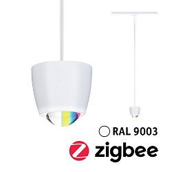 Obrázek pro produkt URail závěs Smart Home Zigbee 3.0 Tyros RGBW 4,5W RGBW+ stmívatelné 230V bílá - PAULMANN