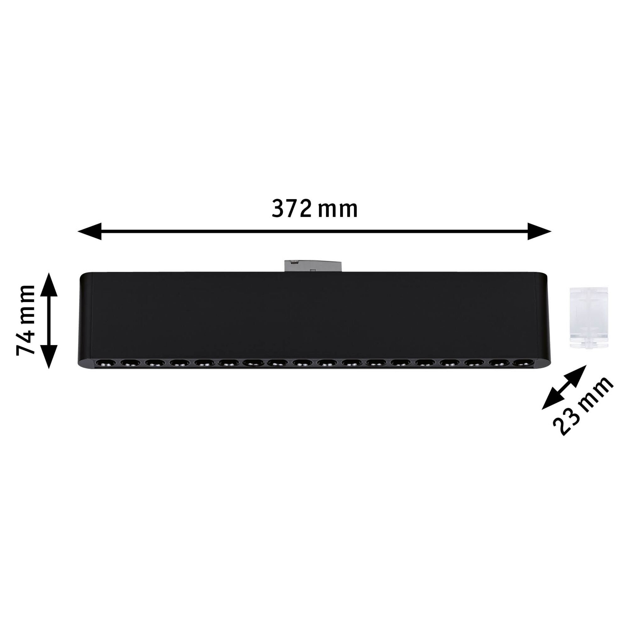 P 95715 URail Lightbar 3-krokové-stmívatelné Zelos 10W 3000K stmívatelné 230V černá mat - PAULMANN (obrázek 5)