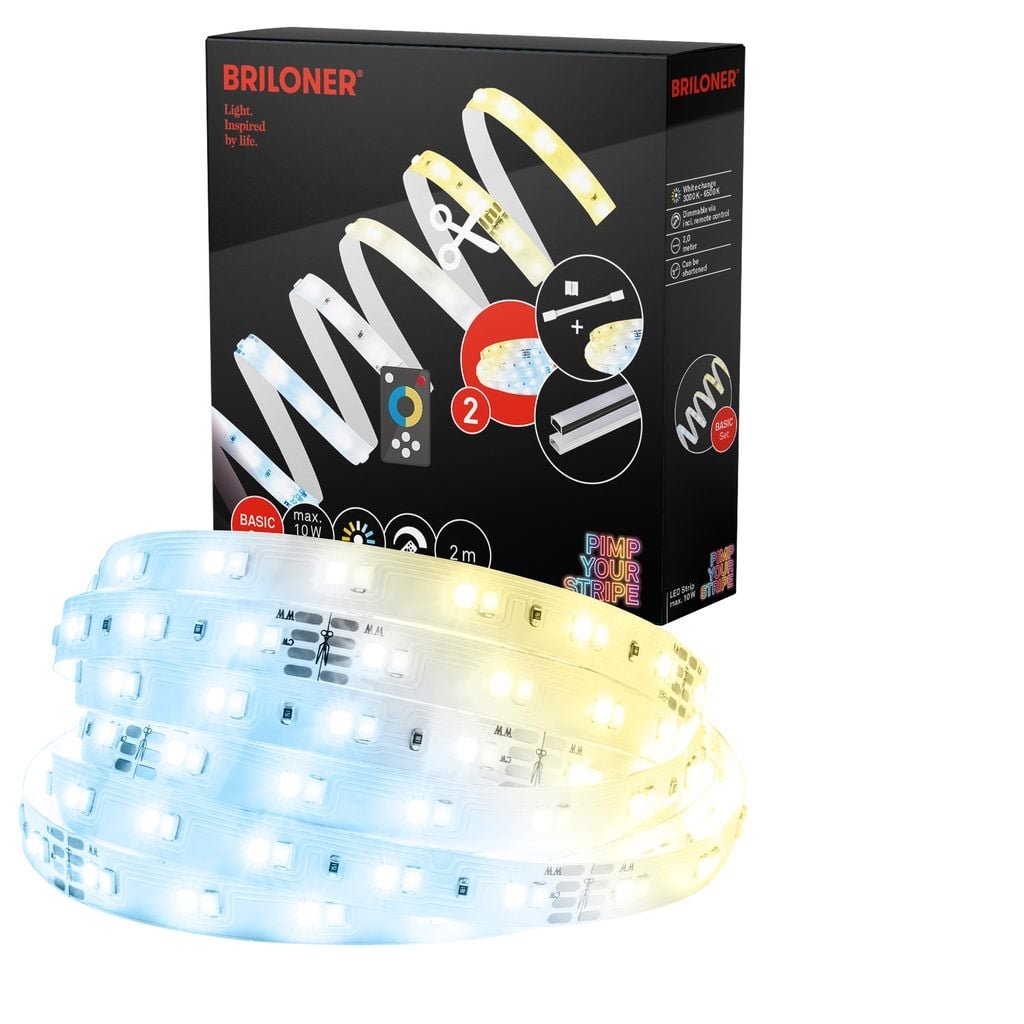 BRI 2151224 Pimp Your Stripe základní sada LED Strip 2m, CCT, dálkový ovladač - BRILONER