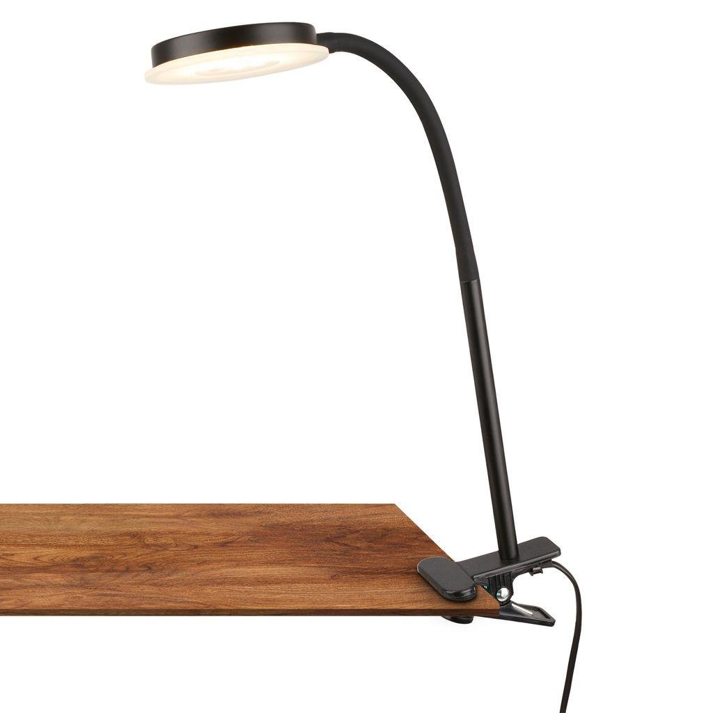 BRI 2195015 Plegg lampička s klipsem - 3,2W, 350lm, LED, nastavitelné, černá - BRILONER