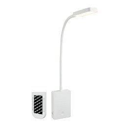 Obrázek pro produkt Cielo lampa na čtení - 2W, 200lm, LED, nabíjecí, stmívatelné, dotykový vypínač, bezdrátové, bílé - BRILONER