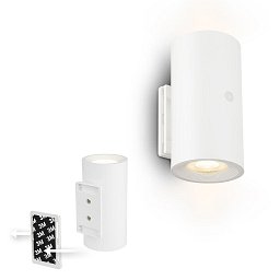 Obrázek pro produkt Isy nástěnné svítidlo - 2W, 200lm, nabíjecí, LED, dotykový vypínač, stmívatelné, bílé - BRILONER