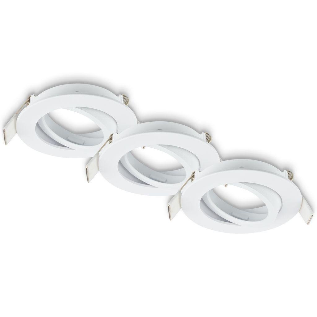 BRI 7628036 Biwa vestavný bodové svítidlo 68mm 3ks sada - 230V, GU10 patice, max. 7W, bílé - BRILONER