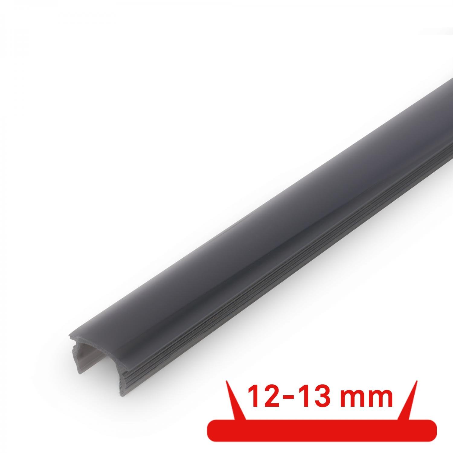 BRI 8043005 Pimp your panel difuzor 12-13mm pro nástěnné panely, 130cm, zkrátitelný, klipový, černá - BRILONER