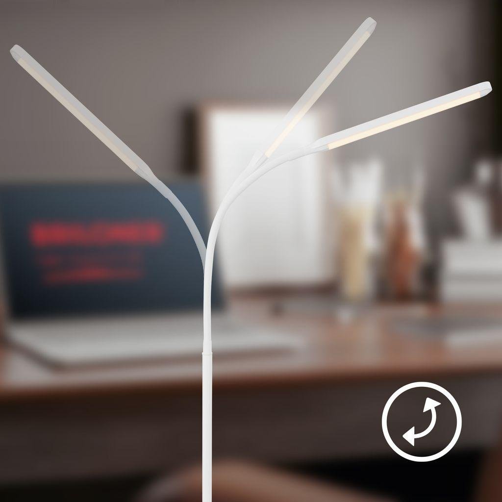 BRILO 1660016 Mura stojanová lampa - 6W, 600lm, LED, stmívatelné, dotykový vypínač, nastavitelné, bílé - BRILO (obrázek 6)