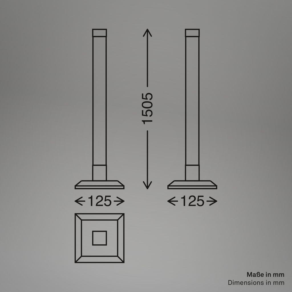 BRILO 1661015 Flash stojanová lampa - 4,8W, 300lm, stmívatelné, LED, RGBIC, dálkový ovladač, černá - BRILO (obrázek 9)