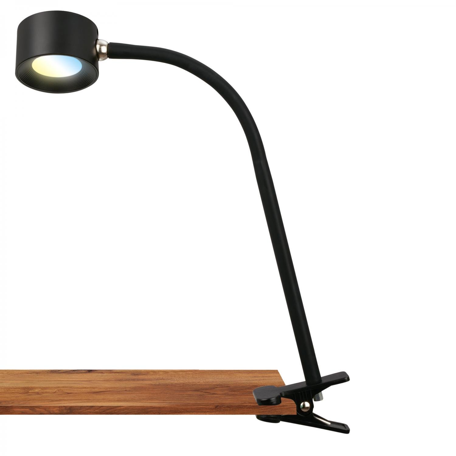 BRILO 2499015 Tari LED lampička na psací stůl, stmívatelné, magnetická hlava, černá - BRILO