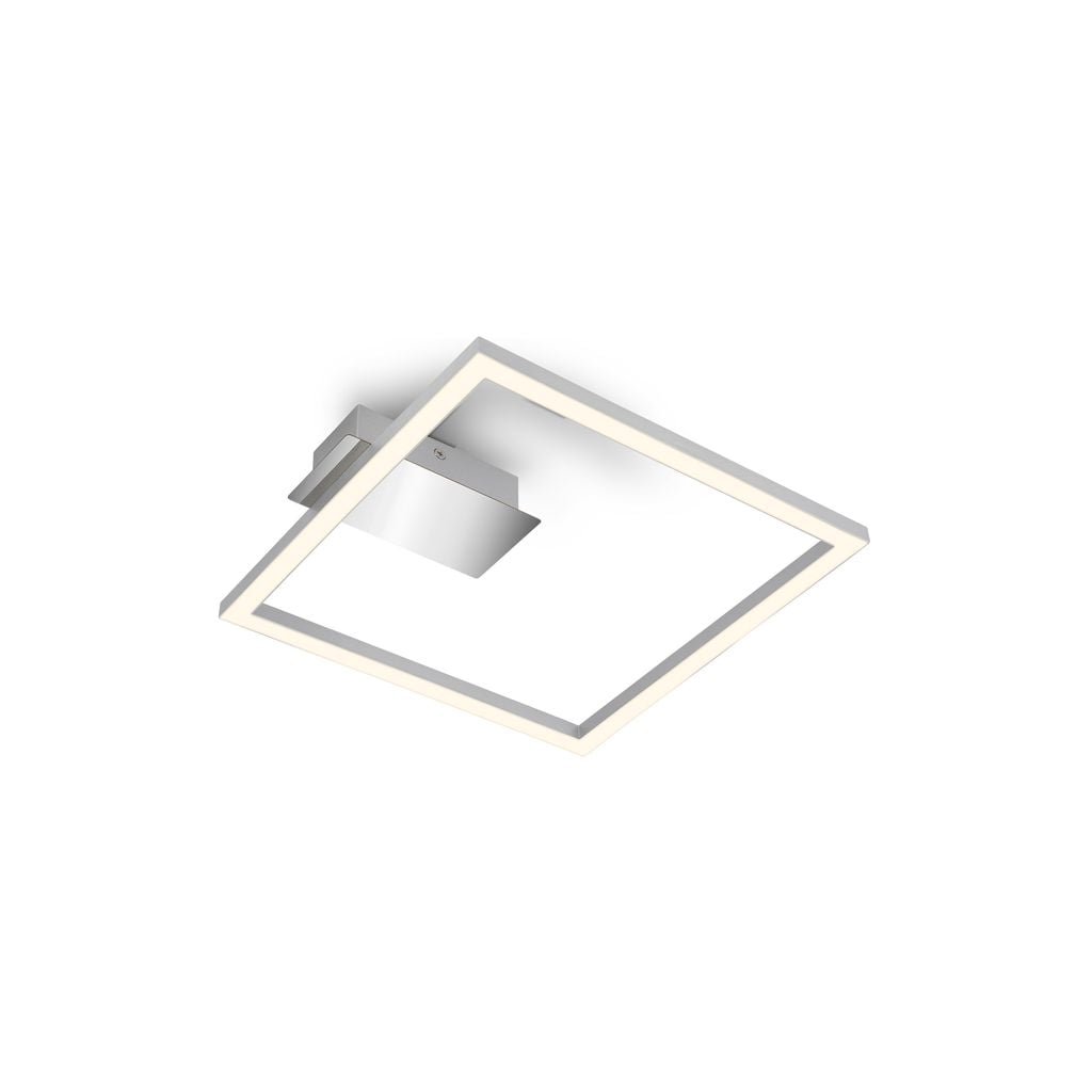 BRILO 3780014 LED stropní svítidlo, 26,5 cm, 14W, 400lm, matný chrom - BRILO