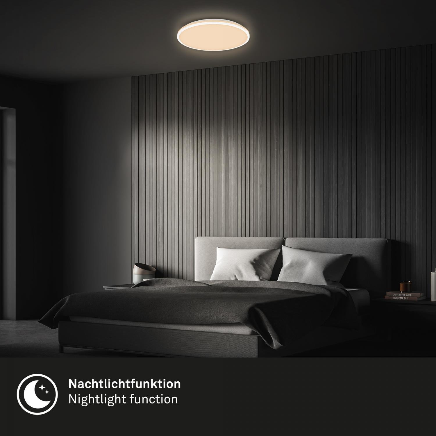 BRILO 3821016 Pulup LED stropní svítidlo, stmívatelné, dálkový ovladač, CCT, bílé - BRILO (obrázek 4)