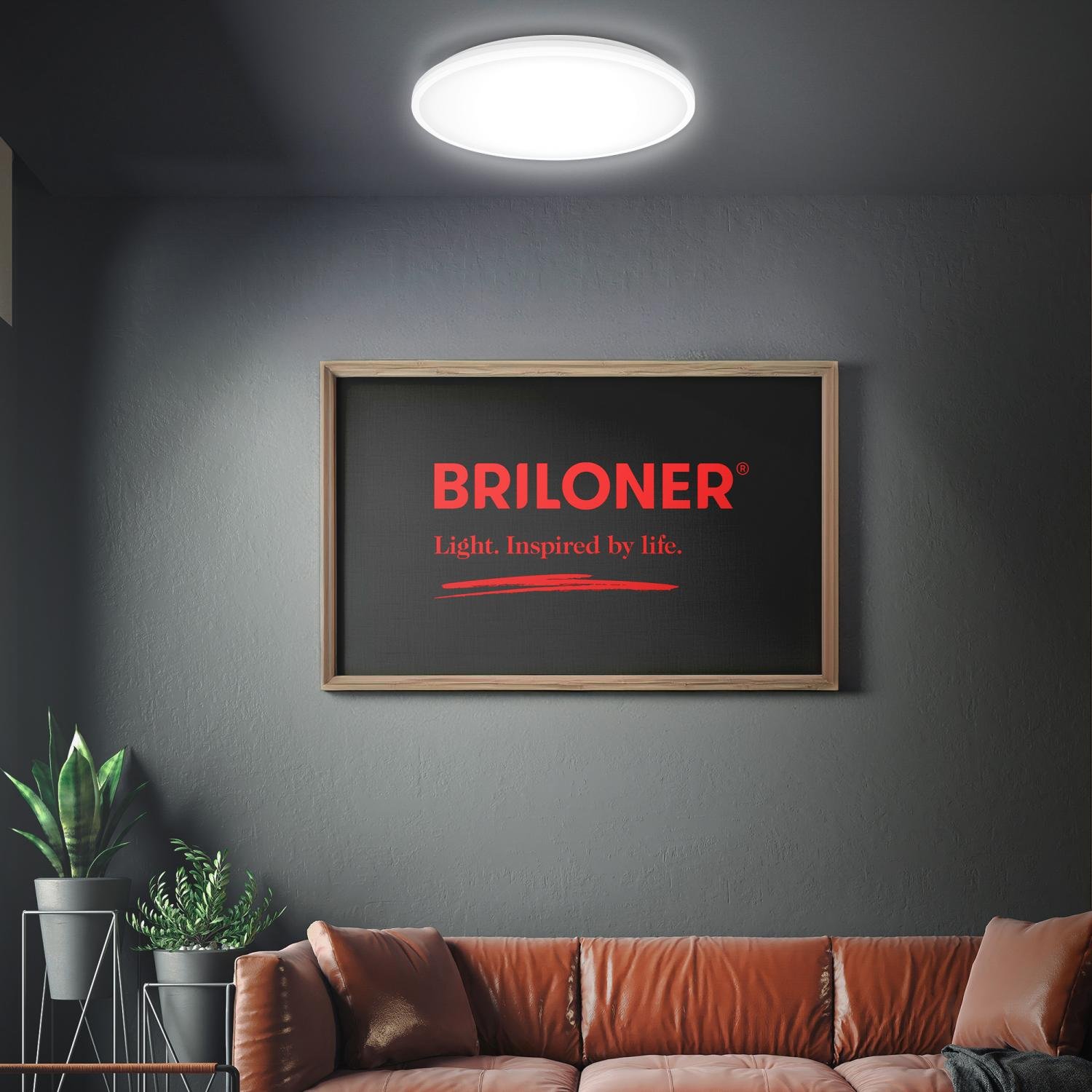 BRILO 3821016 Pulup LED stropní svítidlo, stmívatelné, dálkový ovladač, CCT, bílé - BRILO (obrázek 8)