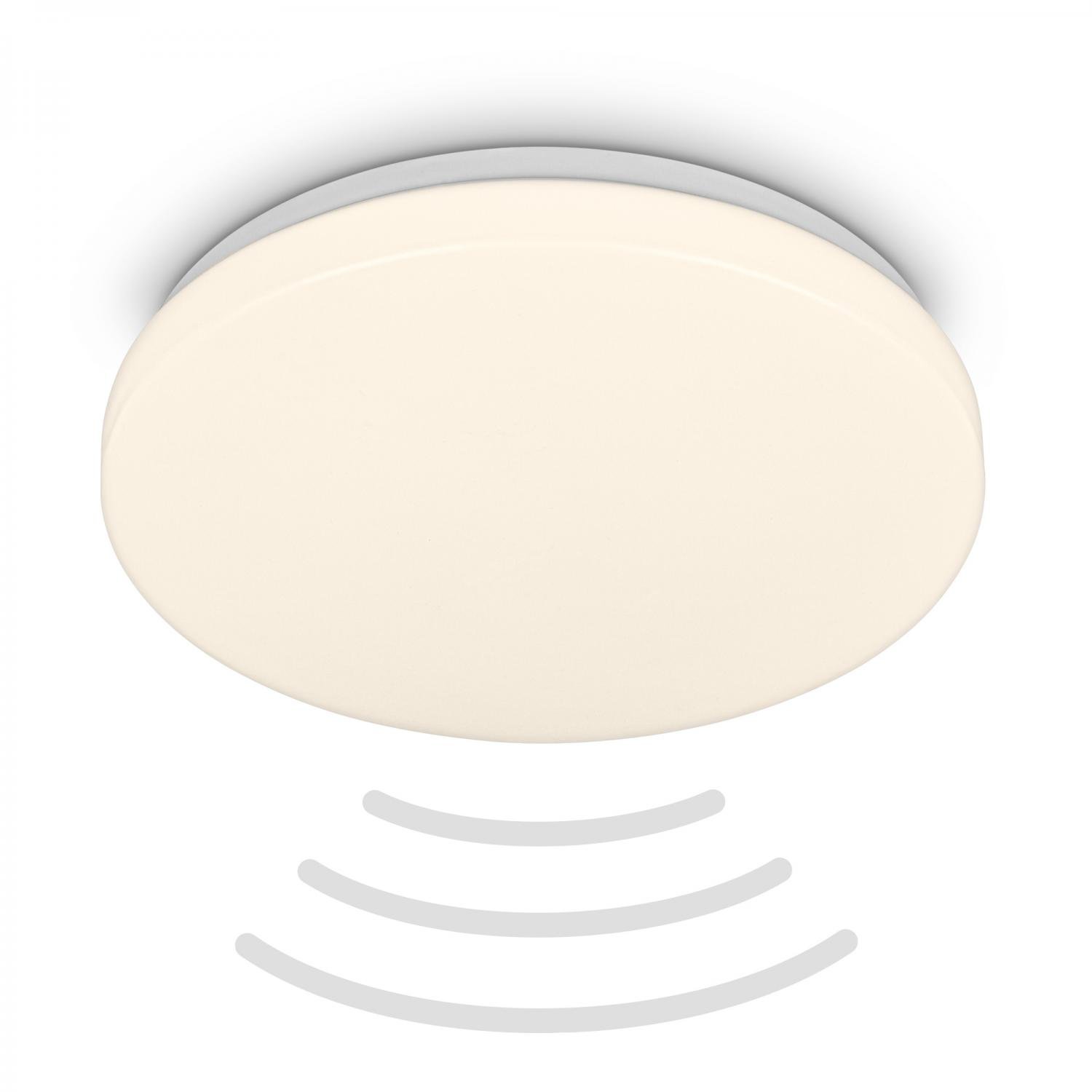 BRILO 3827016 Walk LED stropní svítidlo IP54, 3m dosah čidla, pohybové čidlo bílé - BRILO