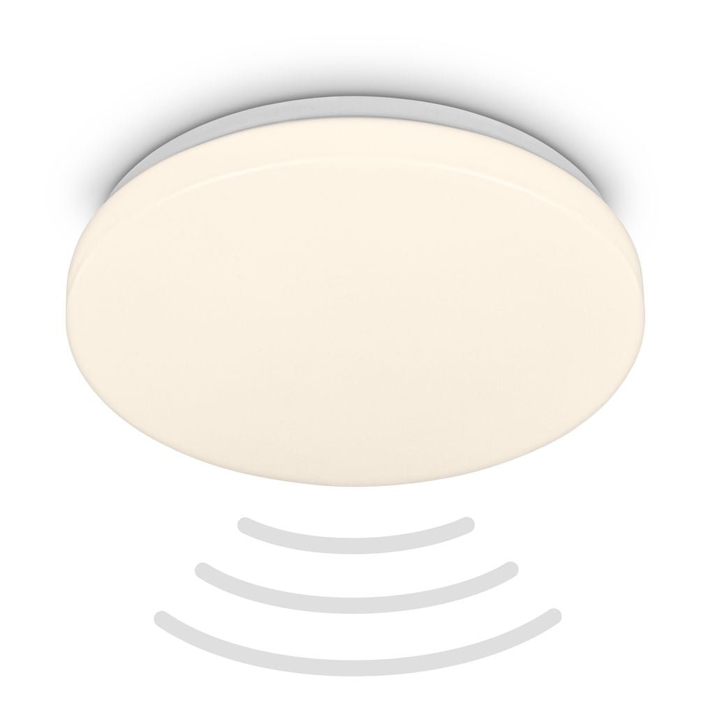 BRILO 3827016 Walk LED stropní svítidlo IP54, 3m dosah čidla, pohybové čidlo bílé - BRILO