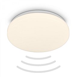 Obrázek pro produkt Walk LED stropní svítidlo IP54, 3m dosah čidla, pohybové čidlo bílé - BRILO