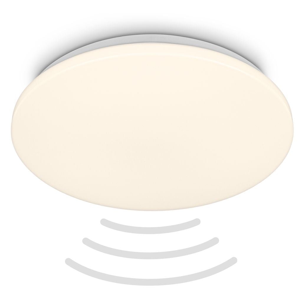 BRILO 3828016 Walk LED stropní svítidlo IP54, 3m dosah čidla, pohybové čidlo, bílé - BRILO
