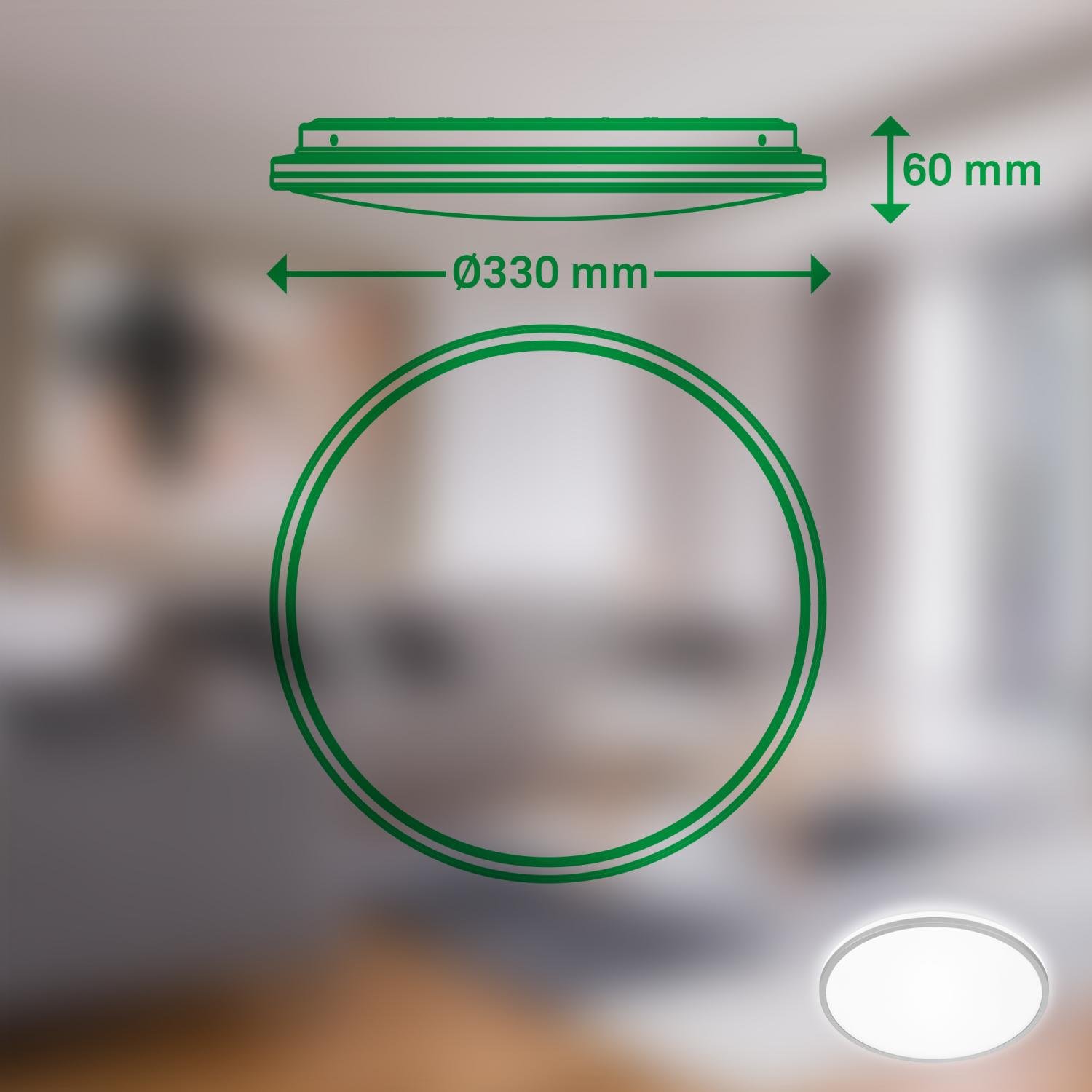 BRILO 3836014 Pulap A LED stropní svítidlo, třída A, přímé a nepřímé osvětlení, matný chrom - BRILO (obrázek 9)
