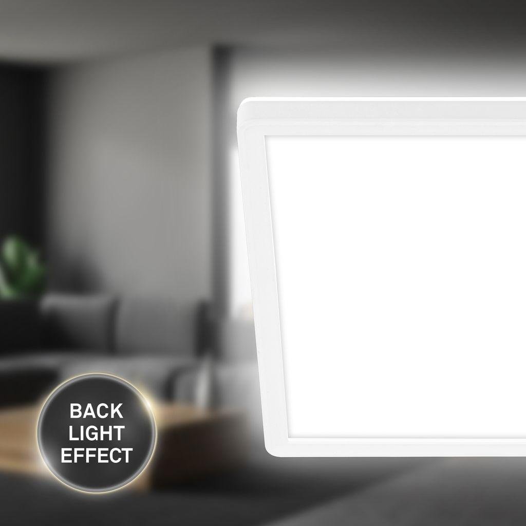 BRILO 3861416 Slim Case stropní svítidlo 29x29 cm - 18W, 2400lm, neutrální bílá, LED, bílé - BRILO (obrázek 3)