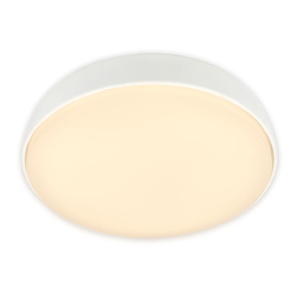 BRILO 3875016 Nikan stropní svítidlo pr.28,5 cm - 12W, 1200lm, LED, 3000K teplá bílá, bílé - BRILO