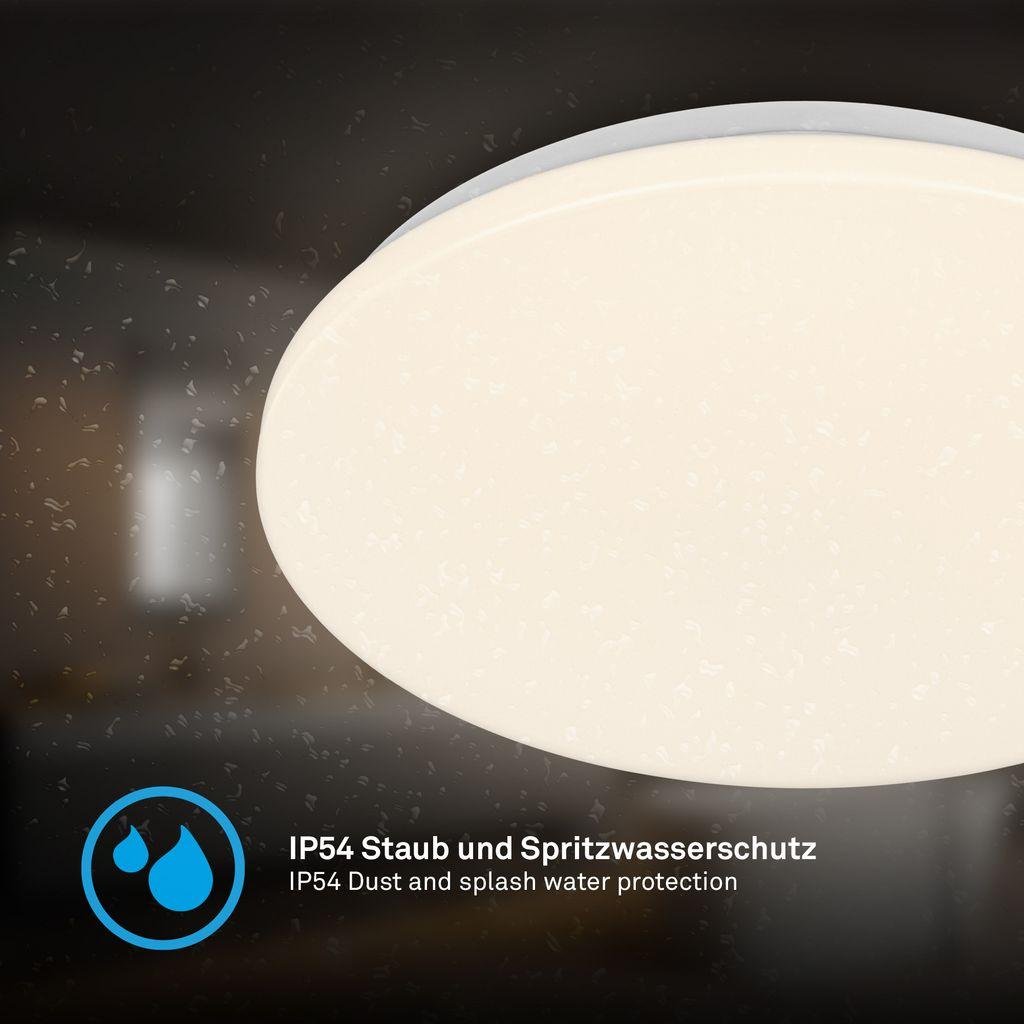 BRILO 3892016 Mojo stropní svítidlo pr.27 cm - 24W, 2600lm, LED, teplá bílá, IP54, bílé - BRILO (obrázek 4)