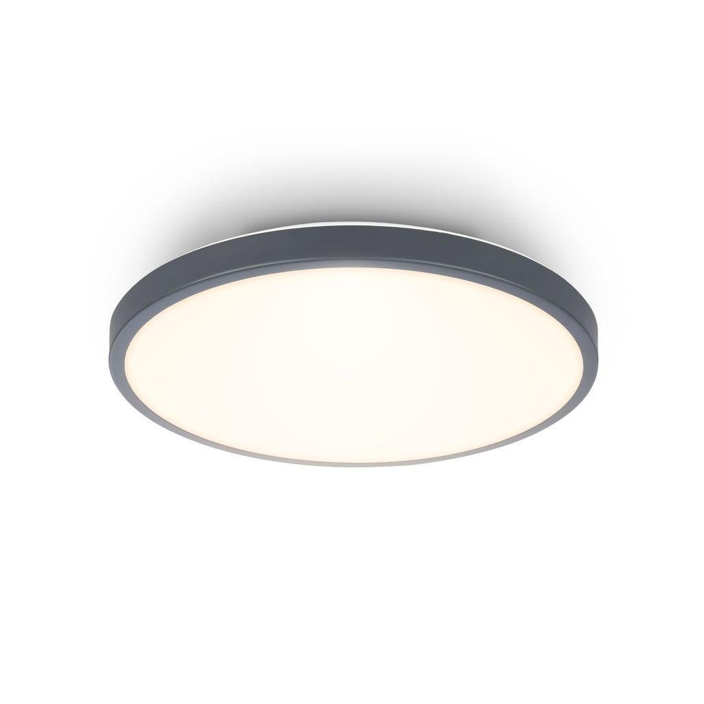 BRILO 3901015 Competo stropní svítidlo pr.24 cm - 12W, 1300lm, LED, teplá bílá, antracit - BRILO