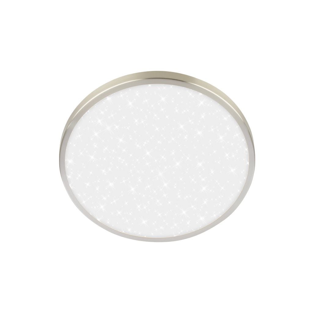 BRILO 3902012 Competo stropní svítidlo pr.24 cm - 12W, 1300lm, LED, neutrální bílá, matný nikl - BRILO