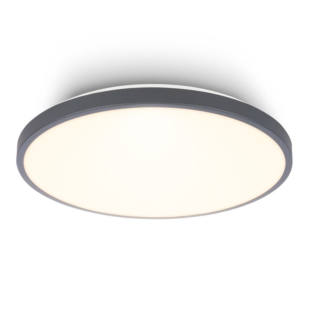 BRILO 3903015 Competo stropní svítidlo pr.33 cm - 22W, 2400lm, LED, teplá bílá, antracit - BRILO