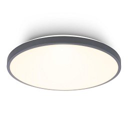 Obrázek pro produkt Competo stropní svítidlo pr.33 cm - 22W, 2400lm, LED, teplá bílá, antracit - BRILO