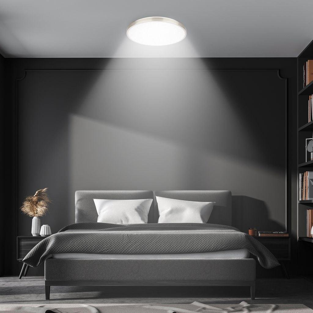 BRILO 3904012 Competo stropní svítidlo pr.33 cm - 22W, 2400lm, LED, neutrální bílá, matný nikl - BRILO (obrázek 6)