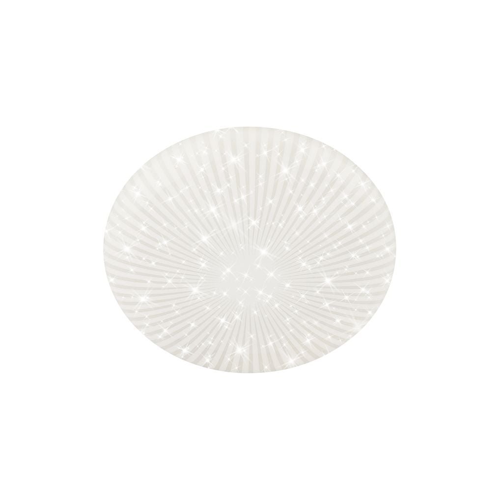 BRILO 3938016 Nebo stropní svítidlo pr.27,8 cm - 15W, 1800lm, LED, hvězdné nebe, neutrální bílá, bílé - BRILO