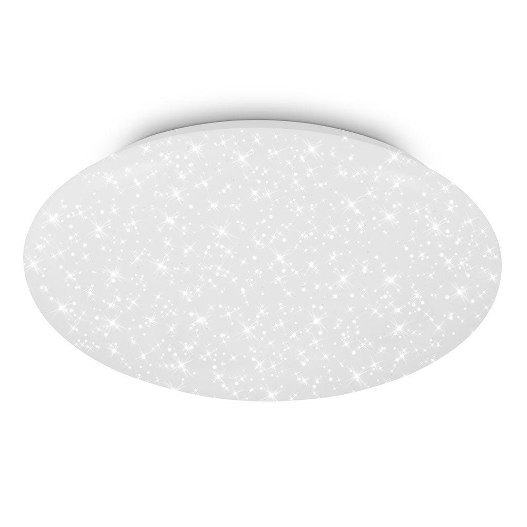 BRILO 3958416 Git stropní svítidlo pr.38 cm - 18W, 2200lm, LED, hvězdné nebe, neutrální bílá, bílé - BRILO