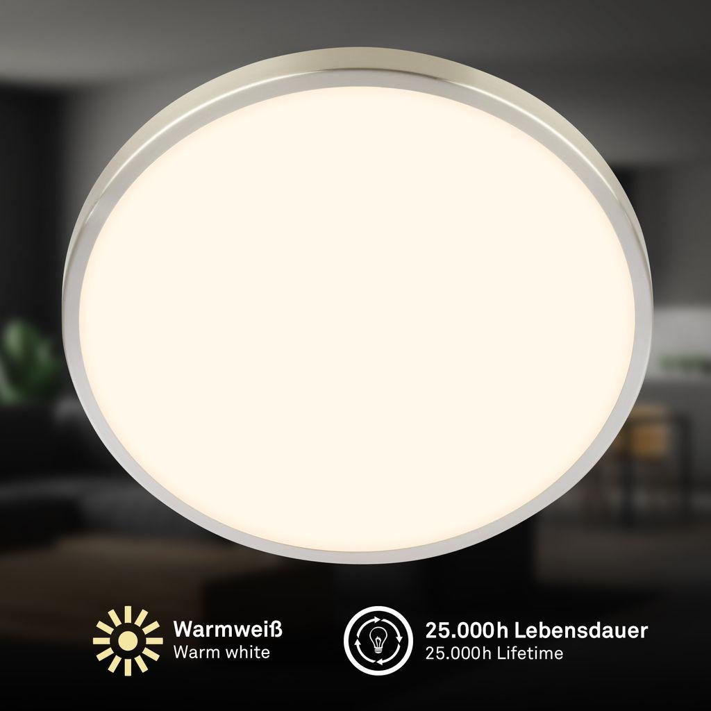 BRILO 3961012 Nobre stropní svítidlo pr.33 cm - 17,5W, 2400lm, teplá bílá, LED, matný nikl - BRILO (obrázek 3)