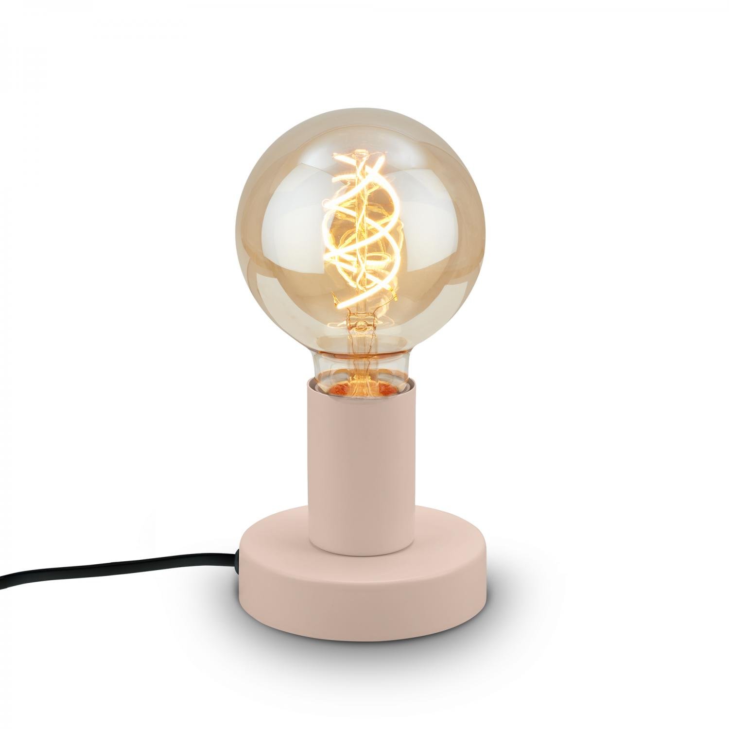 BRILO 7023011 TEEPU stolní lampa - s vypínačem, retro, max. 10W, E27 patice, béžová - BRILO