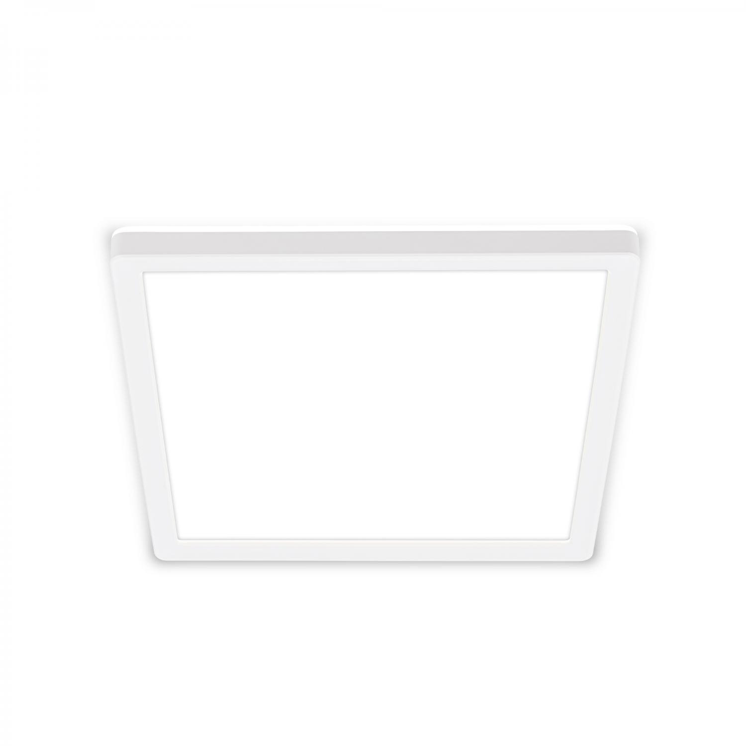 BRILO 7516416 Tava LED stropní svítidlo, ploché, přímé a nepřímé osvětlení, 1900 lm, 16 W, bílé, 24x24 cm - BRILO