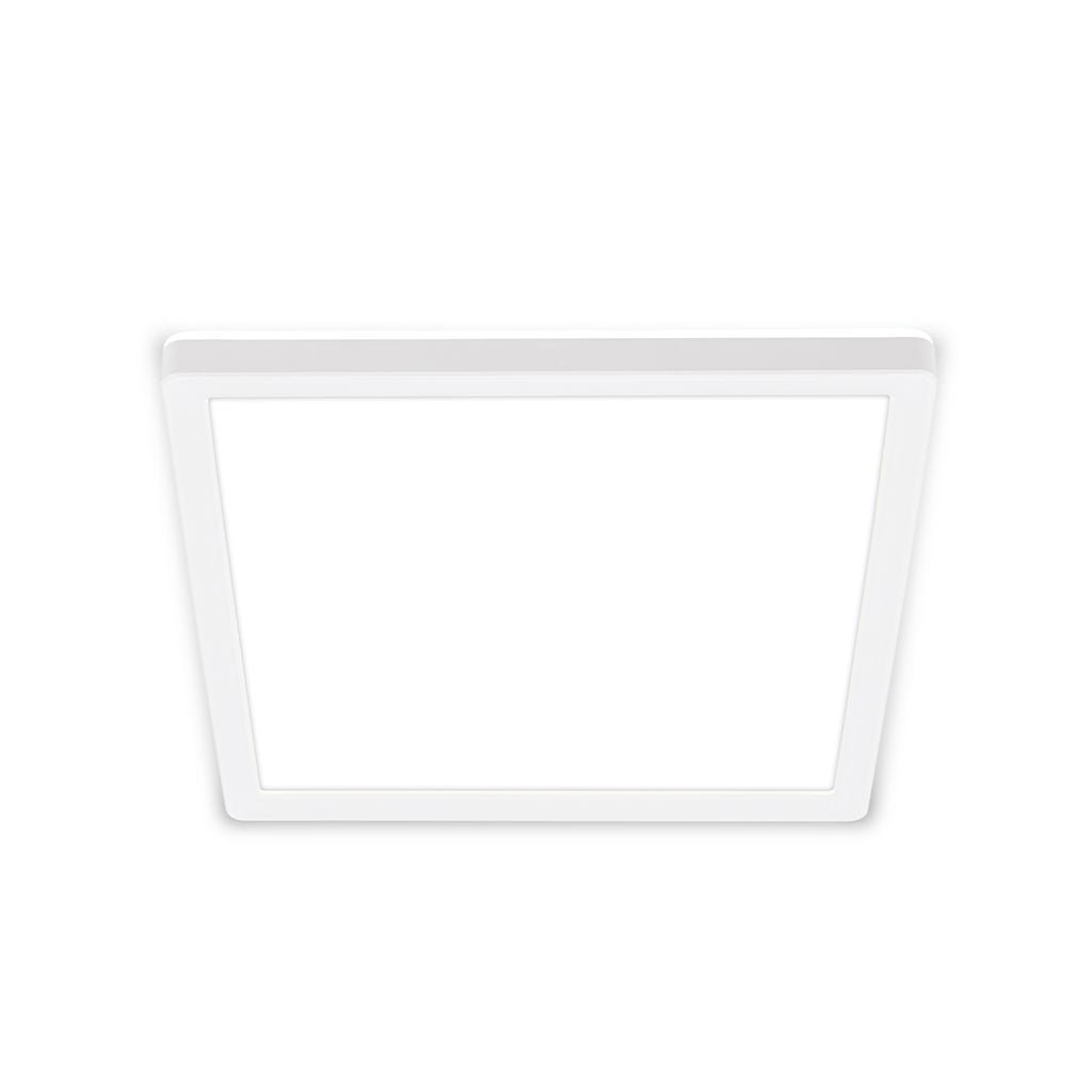 BRILO 7516416 Tava LED stropní svítidlo, ploché, přímé a nepřímé osvětlení, 1900 lm, 16 W, bílé, 24x24 cm - BRILO