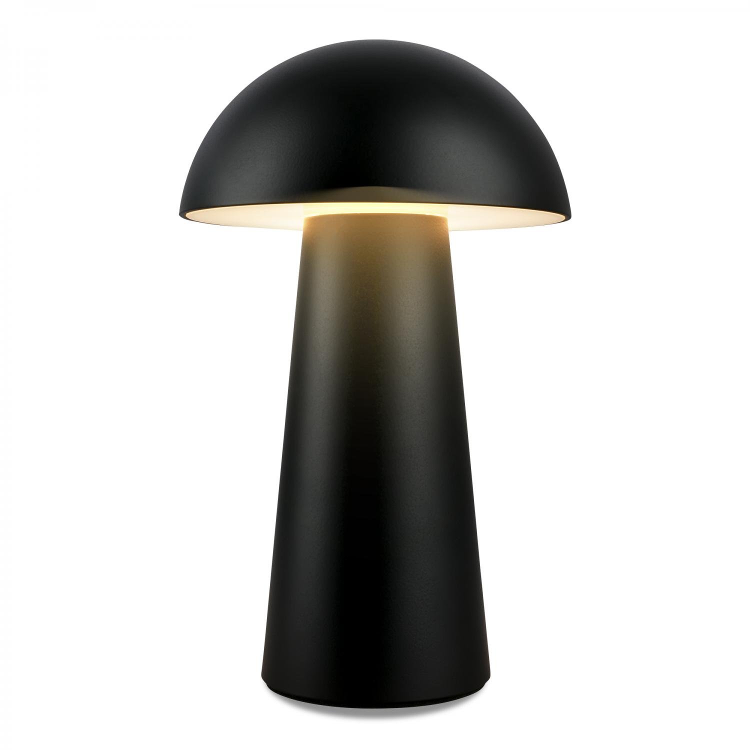 BRILO 7520015 Fungo Mini LED stolní lampička bezdrátová IP44, stmívatelné, dotykový vypínač, černá - BRILO (obrázek 3)