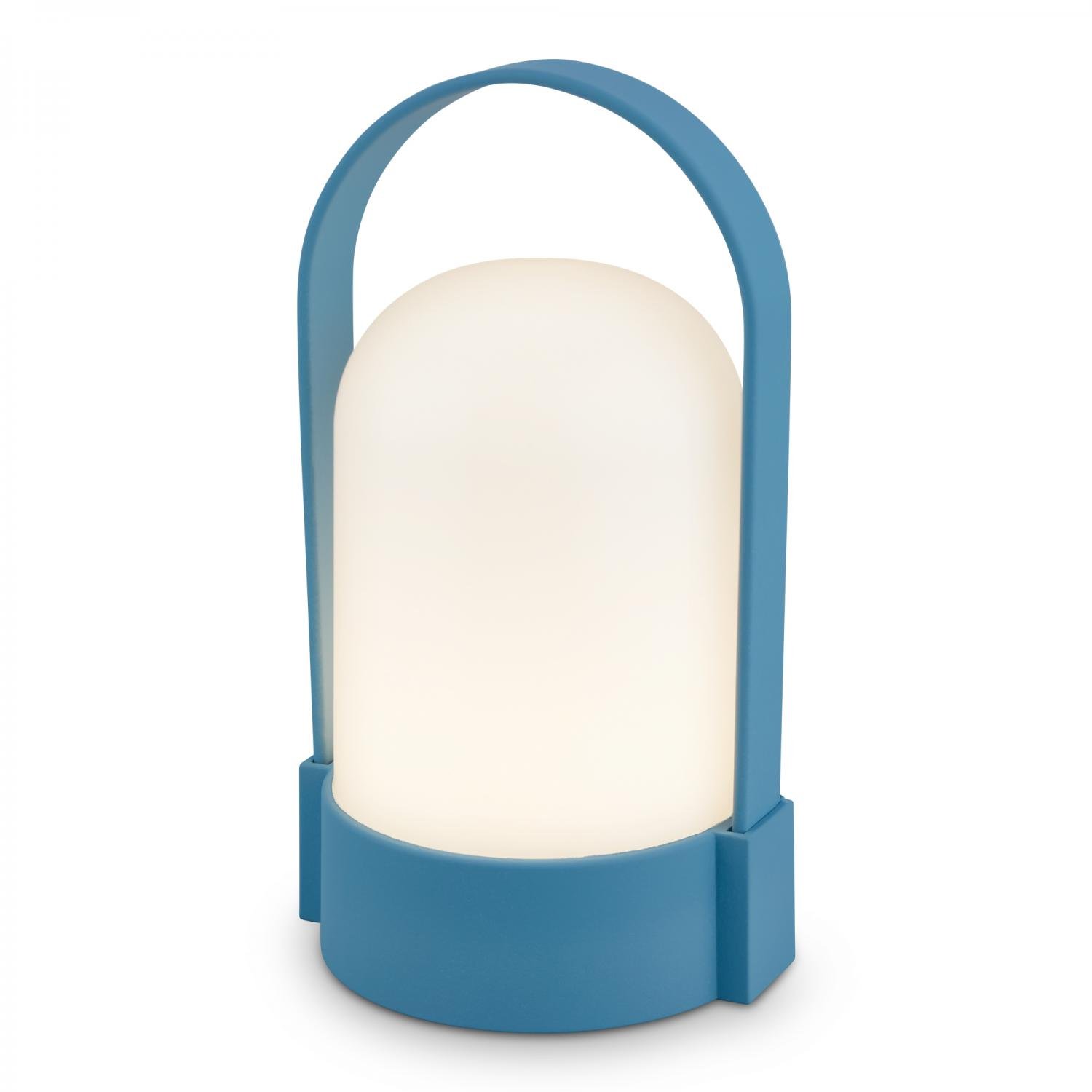 BRILO 7544010 Asa stolní lampička - 1W, 50lm, bezdrátová, LED, stmívatelné, teplá bílá, modrá - BRILO