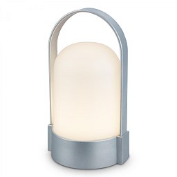 Obrázek pro produkt BRILONER Asa stolní lampička - 1W, 50lm, bezdrátová, LED, stmívatelné, teplá bílá, matný chrom 7544014